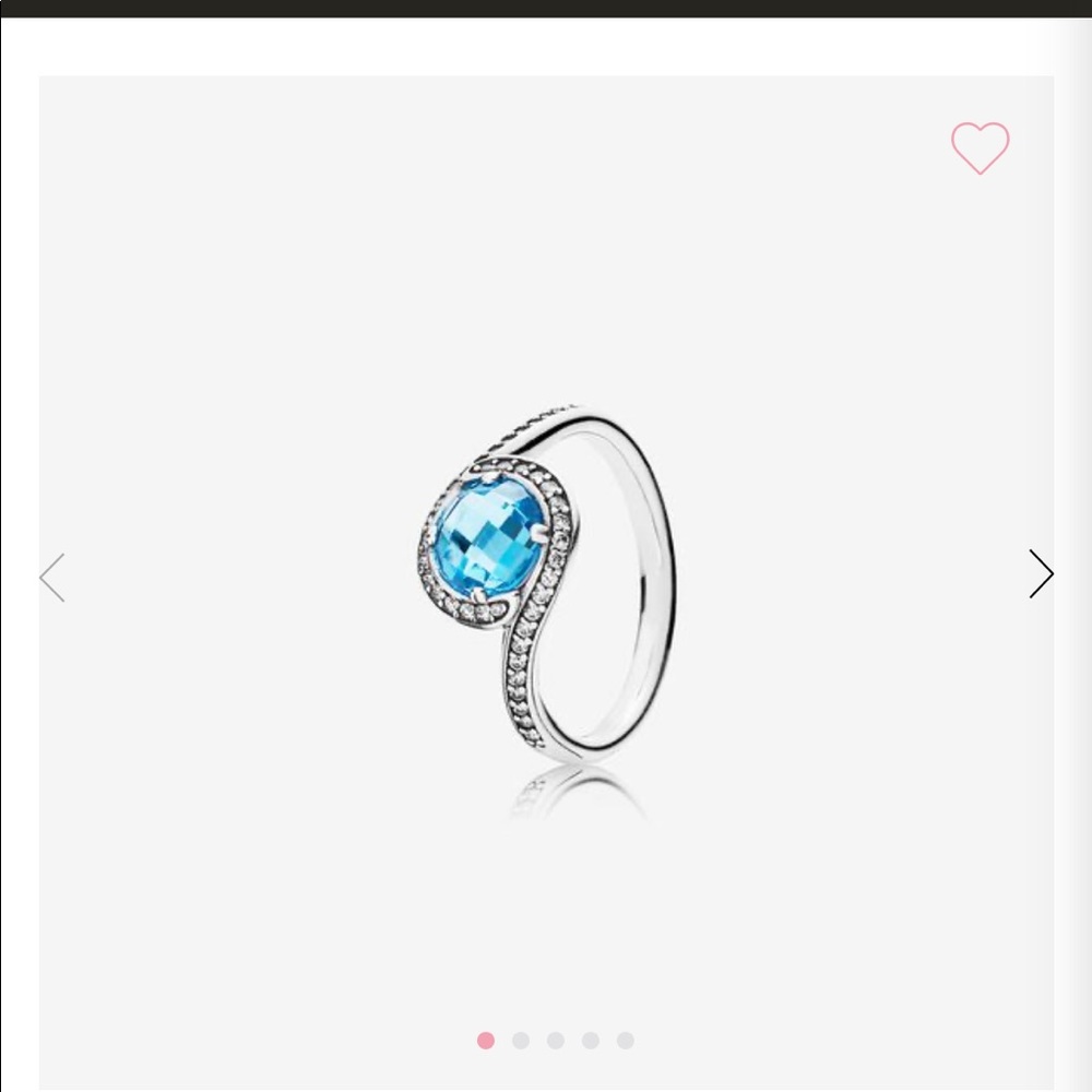 RARE BLUE PANDORA RING
